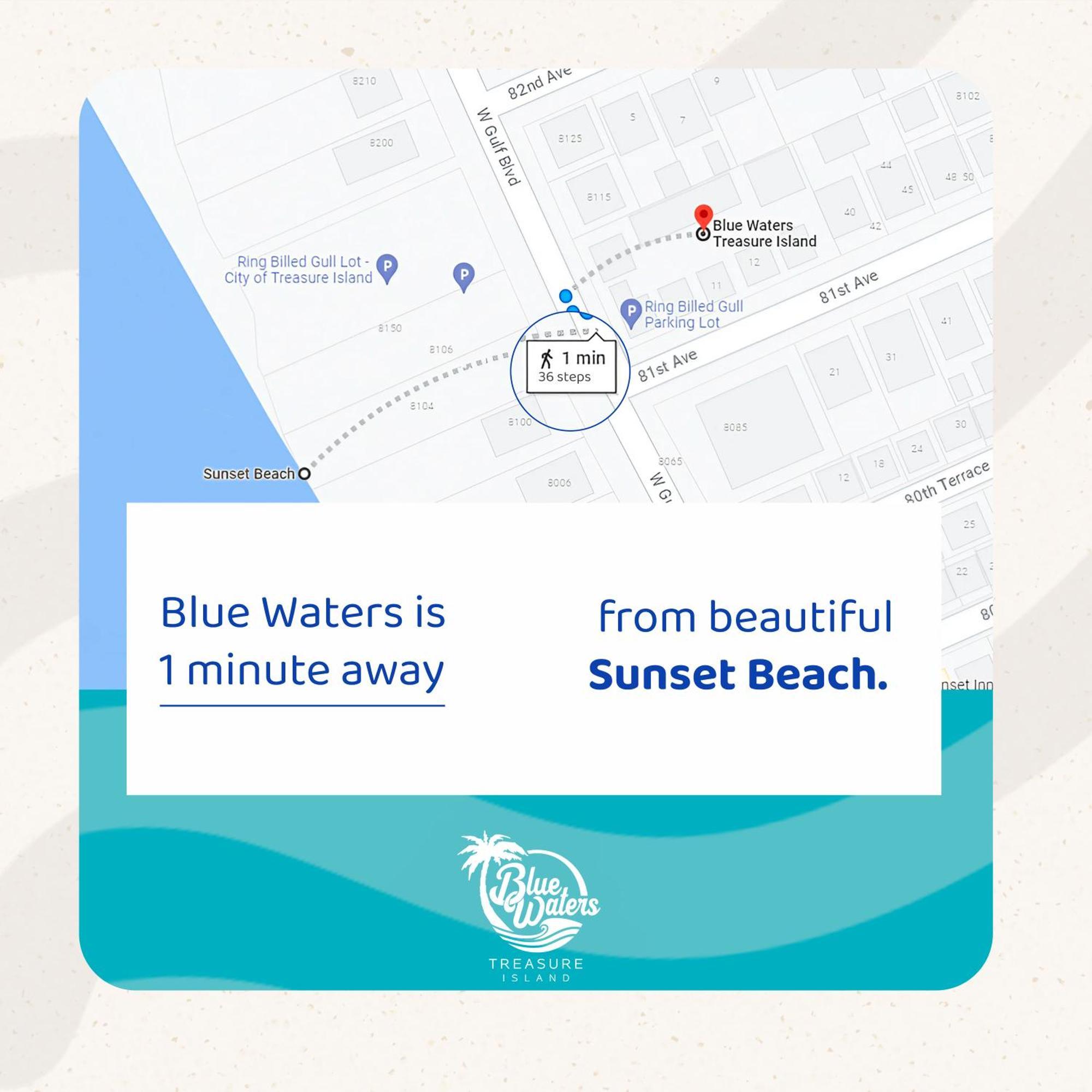 Blue Waters Treasure Island Hotel Eksteriør billede